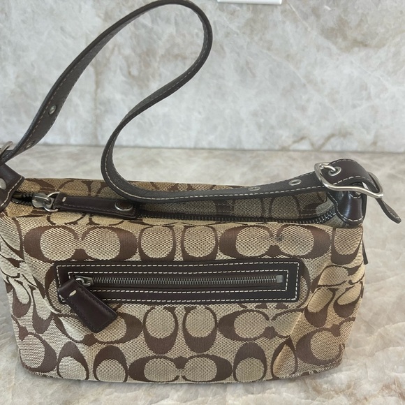 Coach Brown Signature Shoulder Bag